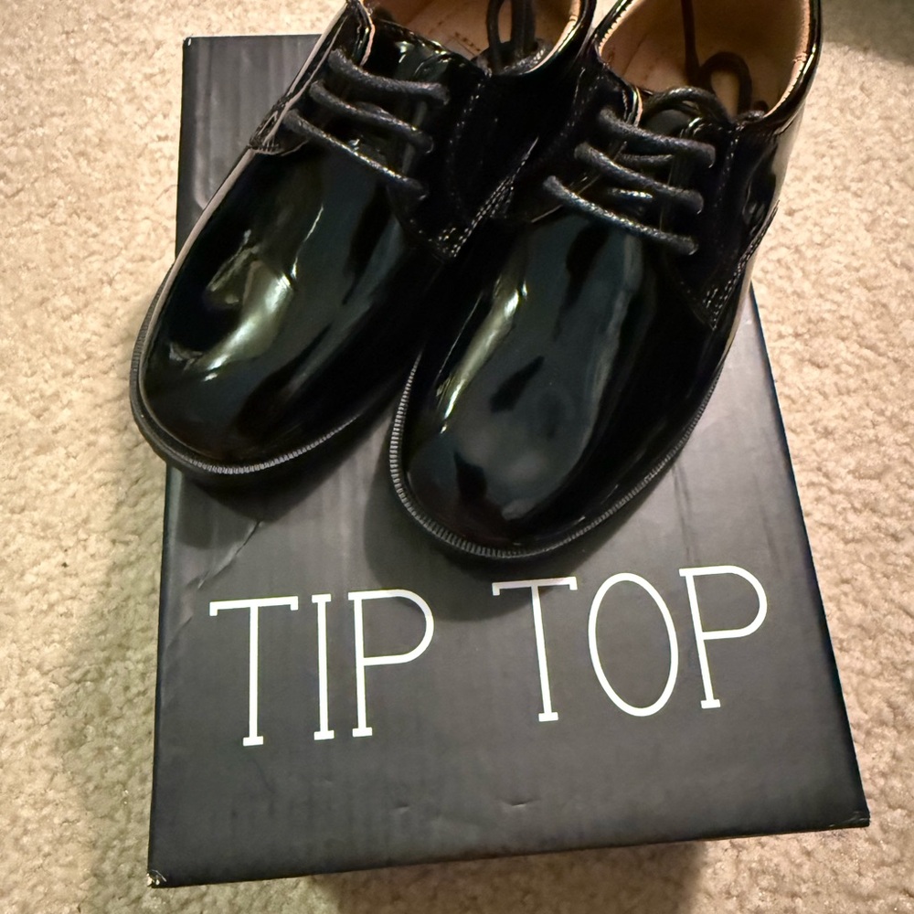 Tip Top Kids Black Dress Shoes